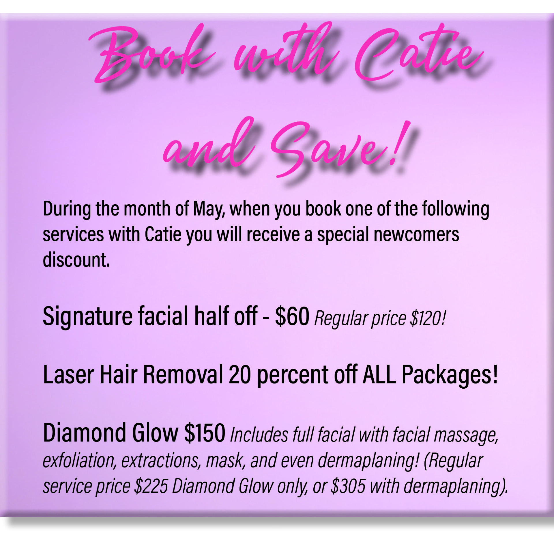 Hello Gorgeous May Specials 2